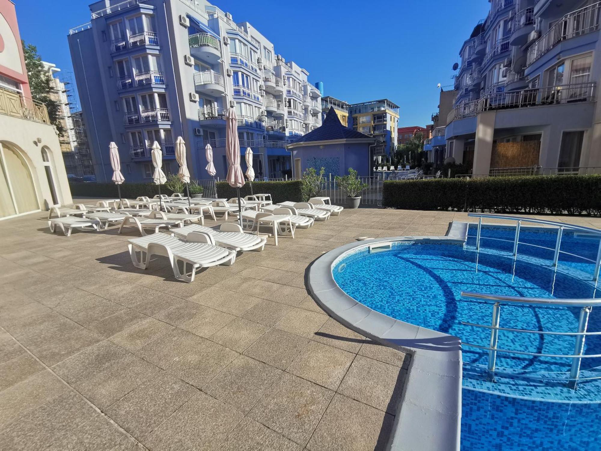 Rose Garden Omax Apartments Sunny Beach Exterior foto